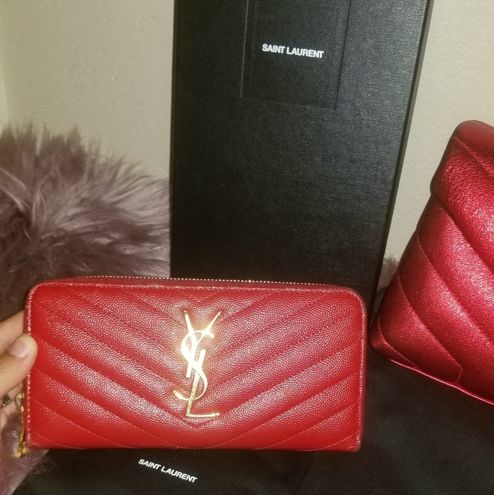 Saint laurent long wallet